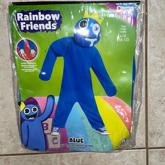 CHILD CLASSIC RAINBOW FRIENDS BLUE HALLOWEEN COSTUME SIZE L NEW - Picture 1 of 3